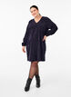 Short velvet dress with pockets, Black, Model image number 4