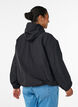 Lightweight hooded jacket with pockets, Black, Model image number 2