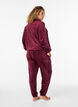 Loose velvet trousers, Red, Model image number 1