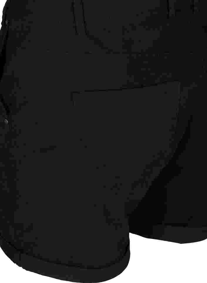 Regular fit shorts with pockets, Black, Packshot image number 3