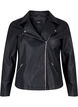 Biker jacket in faux leather, Black, Packshot image number 0