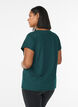 Solid-coloured training T-shirt, Green, Model image number 2