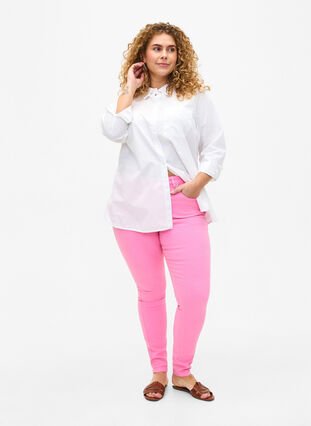 Super slim fit Amy jeans with high waist, Rosebloom, Model image number 0
