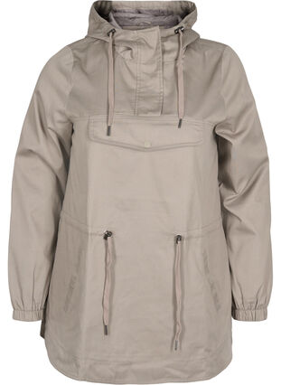 Anorak with hood and pocket, Moon Rock, Packshot image number 0