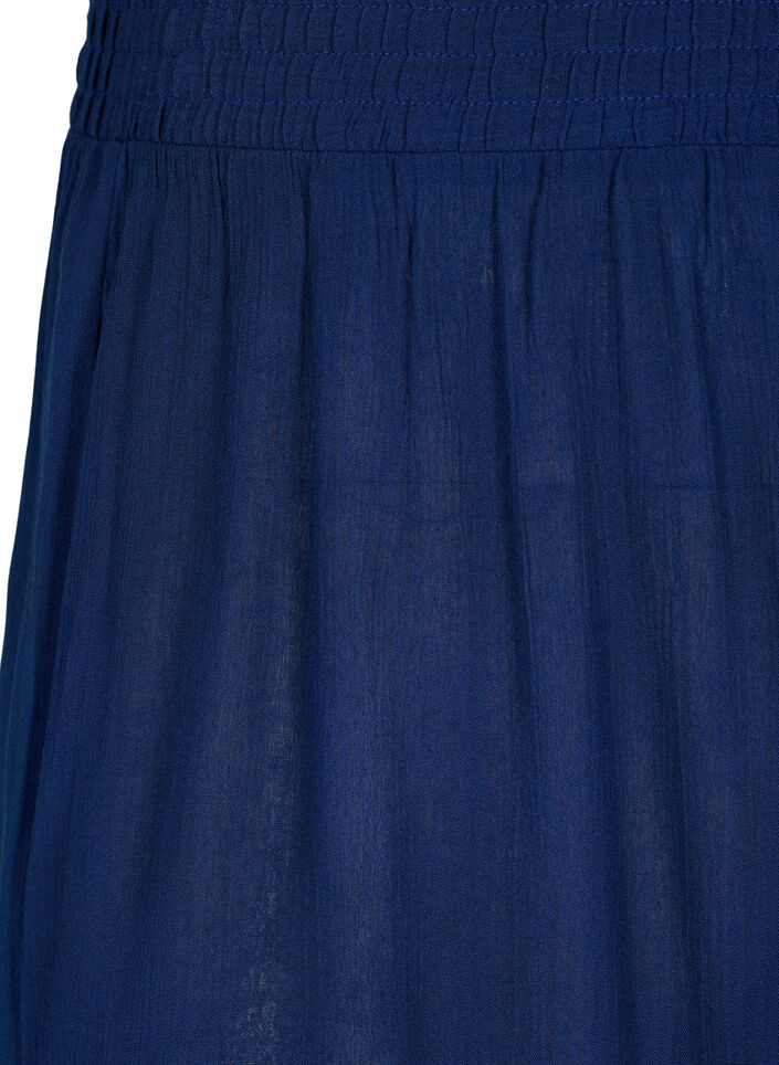 High-waist viscose shorts, Medieval Blue, Packshot image number 2