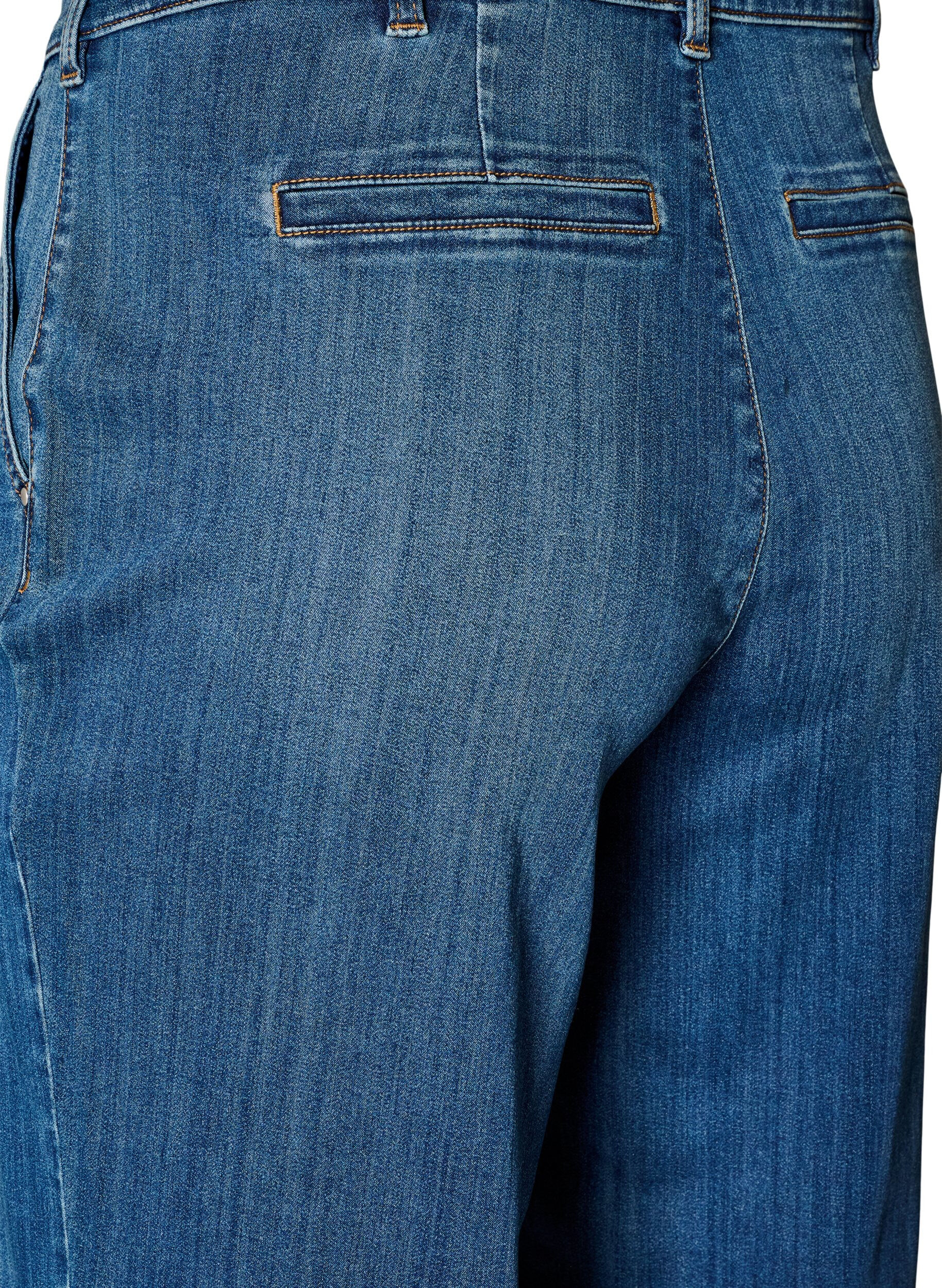 ZizzifashionWide fit Myra jeans with high waist, Blue, Packshot image number 3