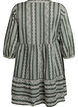 Short dress with graphic print and 3/4 sleeves, Green, Packshot image number 1