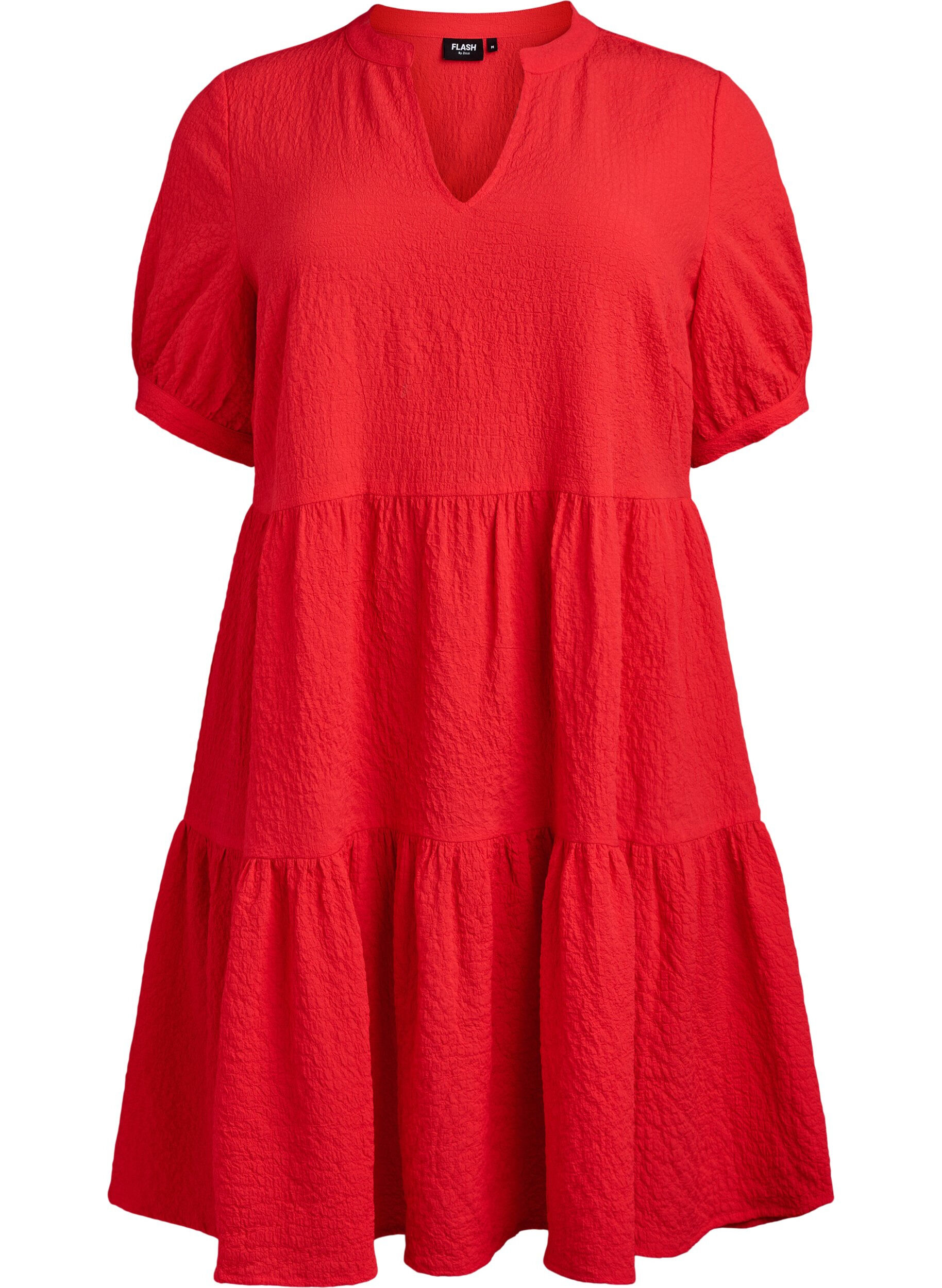 ZizzifashionShort A-line dress, Red, Packshot image number 0