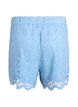 Lace shorts with high waist and pockets, Blue, Packshot image number 1