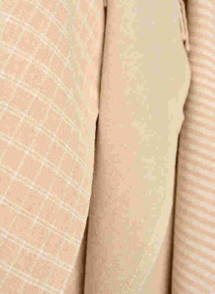 3-pack of cotton tea towels, Beige, Packshot image number 2