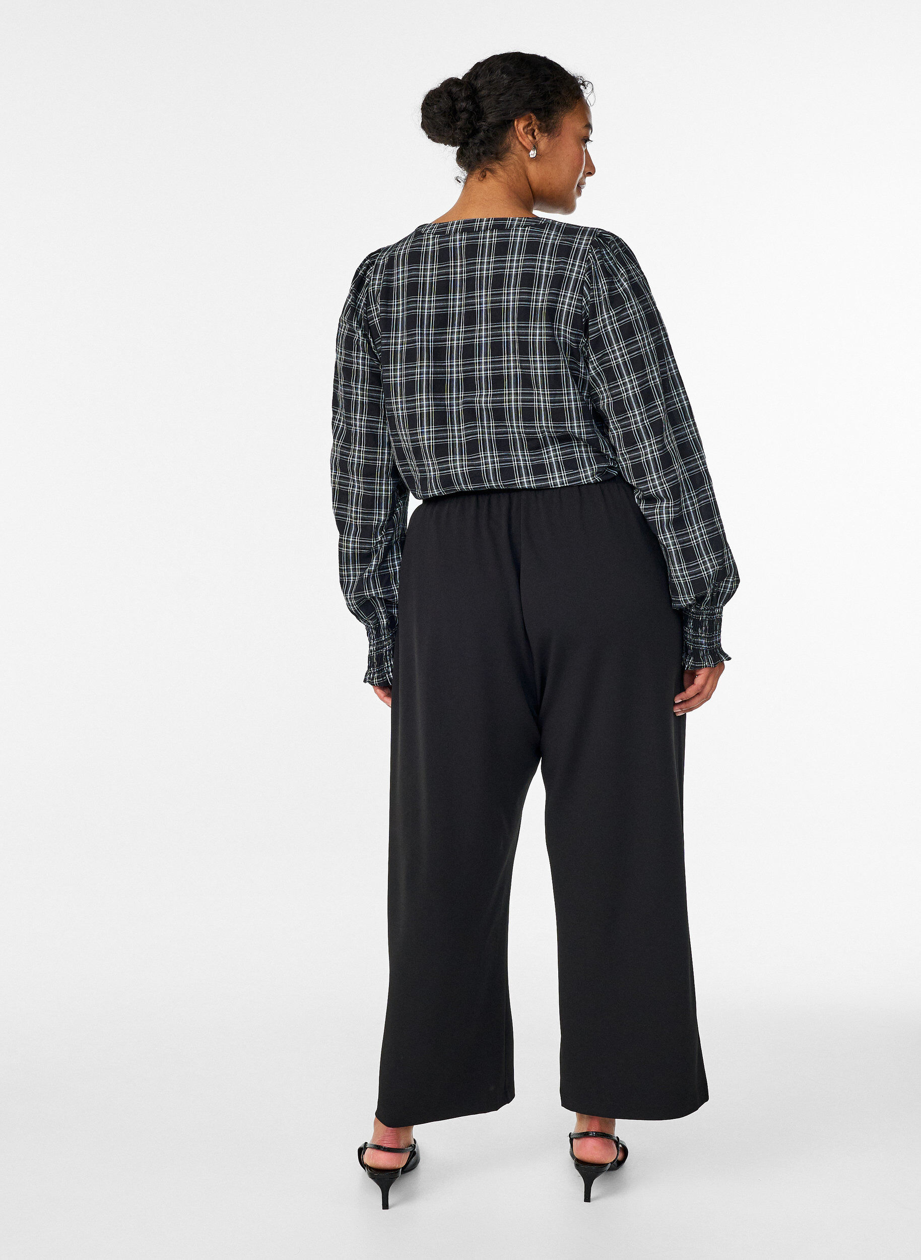 ZizzifashionLoose trousers with pockets, Black, Model image number 1