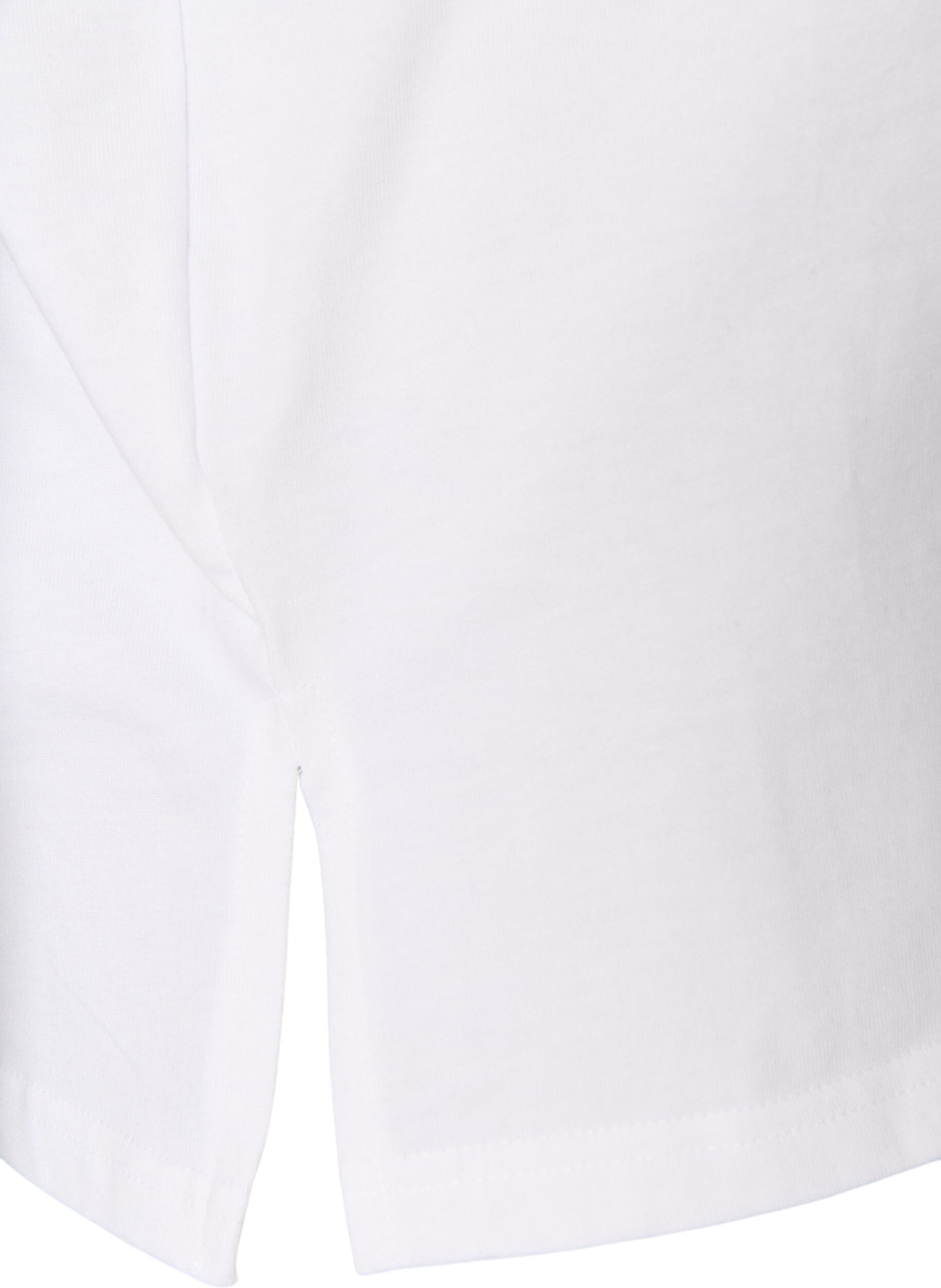 ZizzifashionBasic t-shirt with long sleeves, White, Packshot image number 3