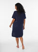 Organic cotton nightdress with V-neck, Blue, Model image number 2