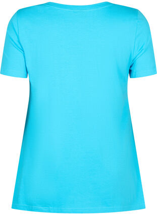Cotton t-shirt with short sleeves, Blue Atoll W. Be, Packshot image number 1