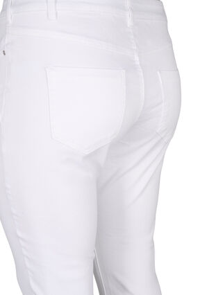 Viona regular waist jeans, White, Packshot image number 3