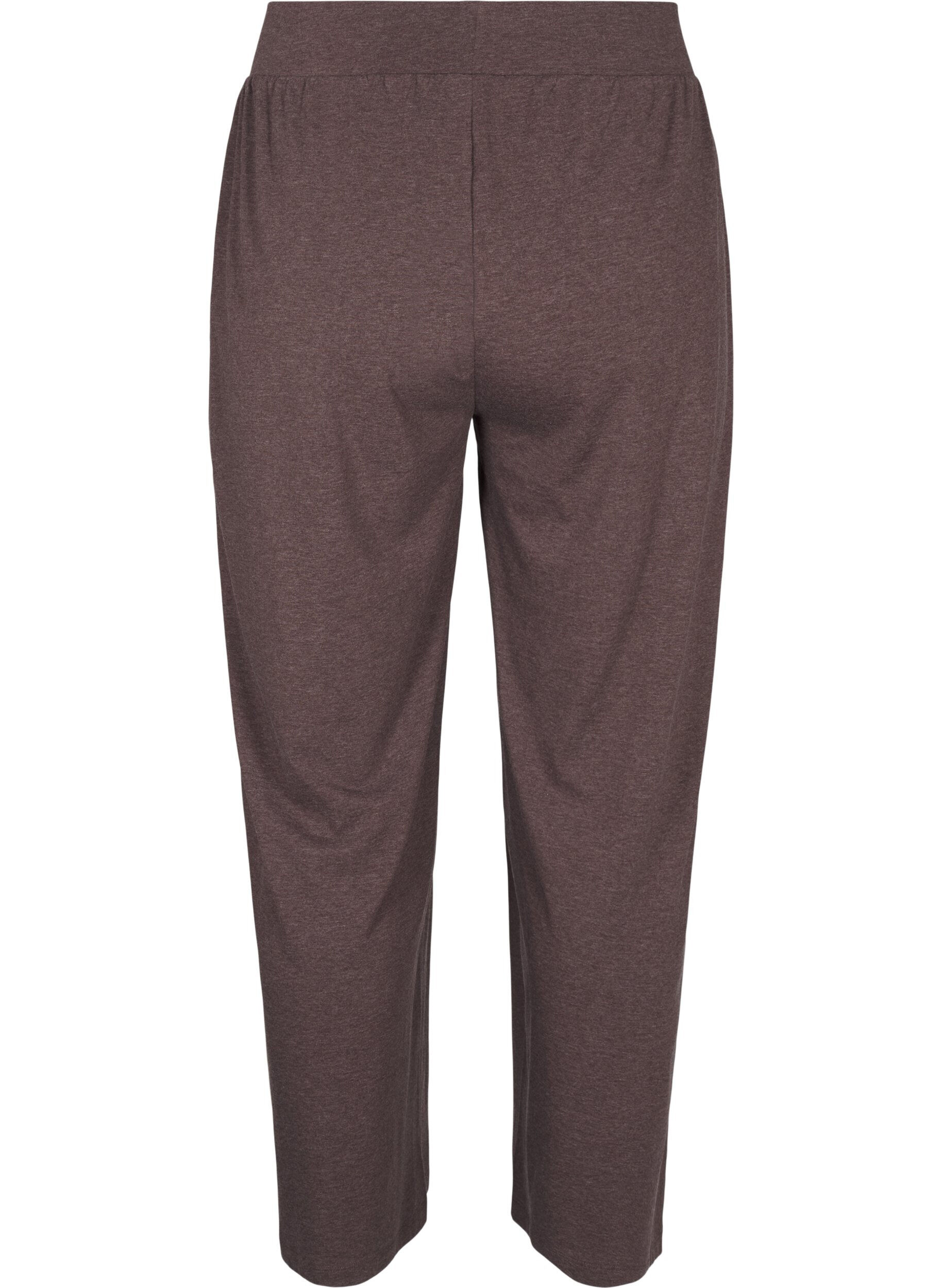 Zizzifashion Jersey trousers with a straight fit and high waist, Bracken Mel., Packshot image number 1
