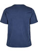 T-shirt with eyelets and print, Navy Washed , Packshot image number 1