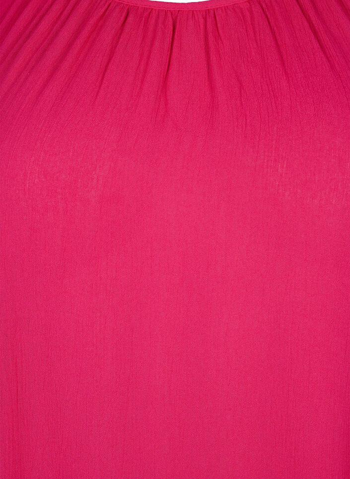 Viscose dress with short sleeves, Bright Rose, Packshot image number 2