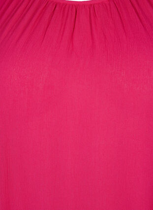 Viscose dress with short sleeves, Bright Rose, Packshot image number 2