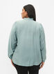 Viscose shirt blouse with ruffle collar, Chinois Green, Model image number 1