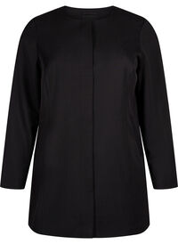 Spring jacket with concealed button placket