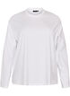Basic t-shirt with long sleeves, White, Packshot image number 0