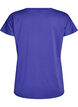 Loose training t-shirt with v-neck, Purple, Packshot image number 1