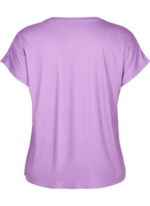 Short-sleeved workout t-shirt, African Violet, Packshot image number 1