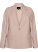 Classic blazer with single button closure and pockets, Beige, Packshot image number 0