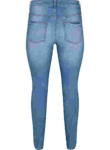 Emily jeans with slim fit and normal waist, Blue denim, Packshot image number 1