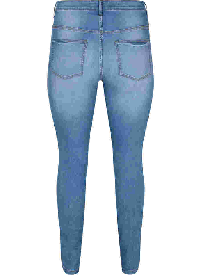 Emily jeans with slim fit and normal waist, Blue denim, Packshot image number 1