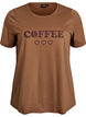 T-shirt with motif, Brown, Packshot image number 0
