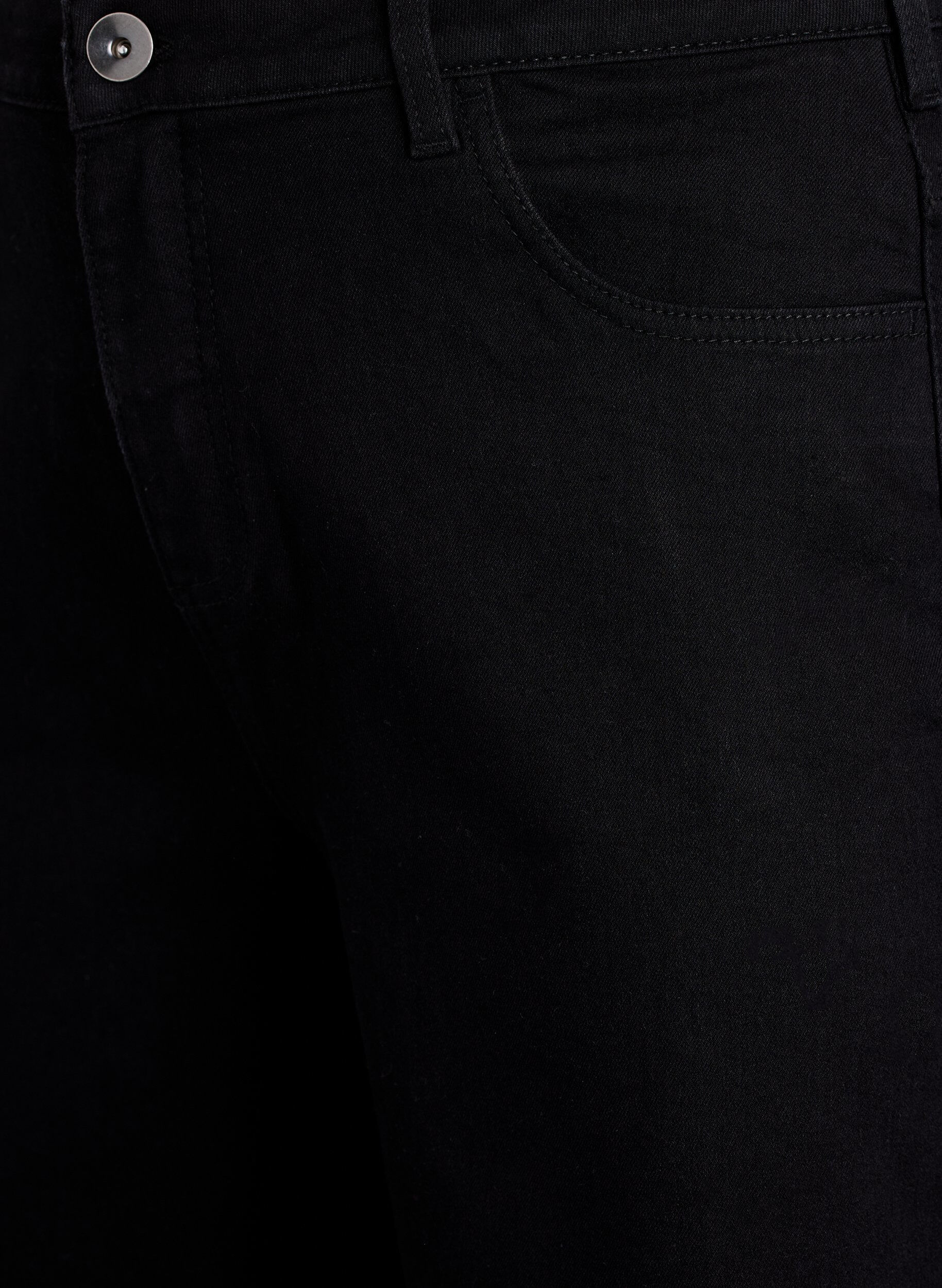 ZizzifashionLoose denim shorts with high waist, Black, Packshot image number 2