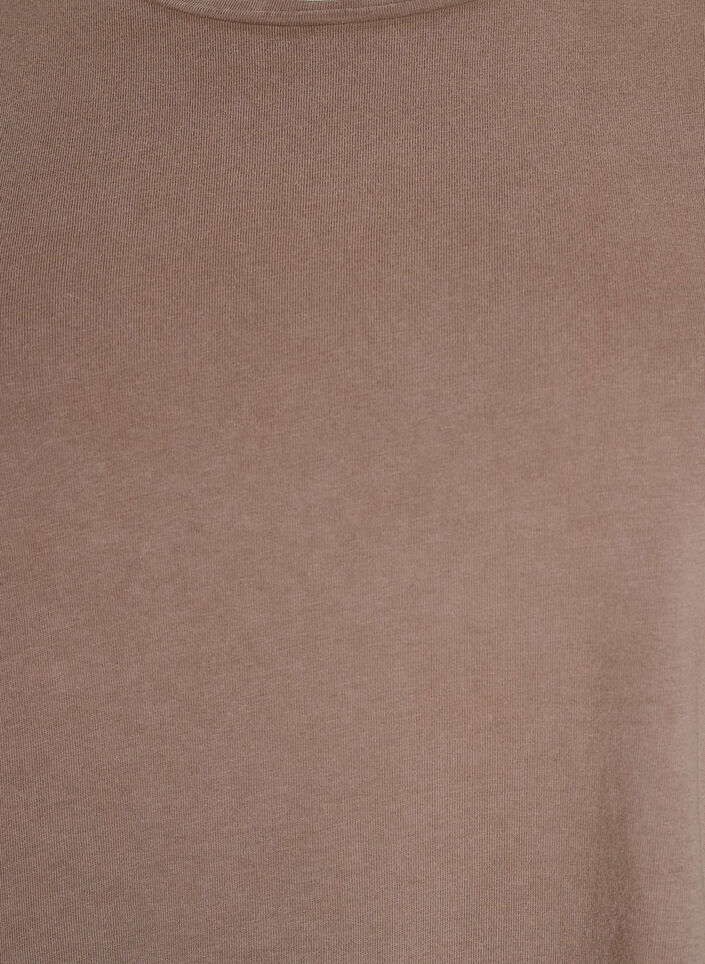 Short A-line dress with a washed look, Brown, Packshot image number 2