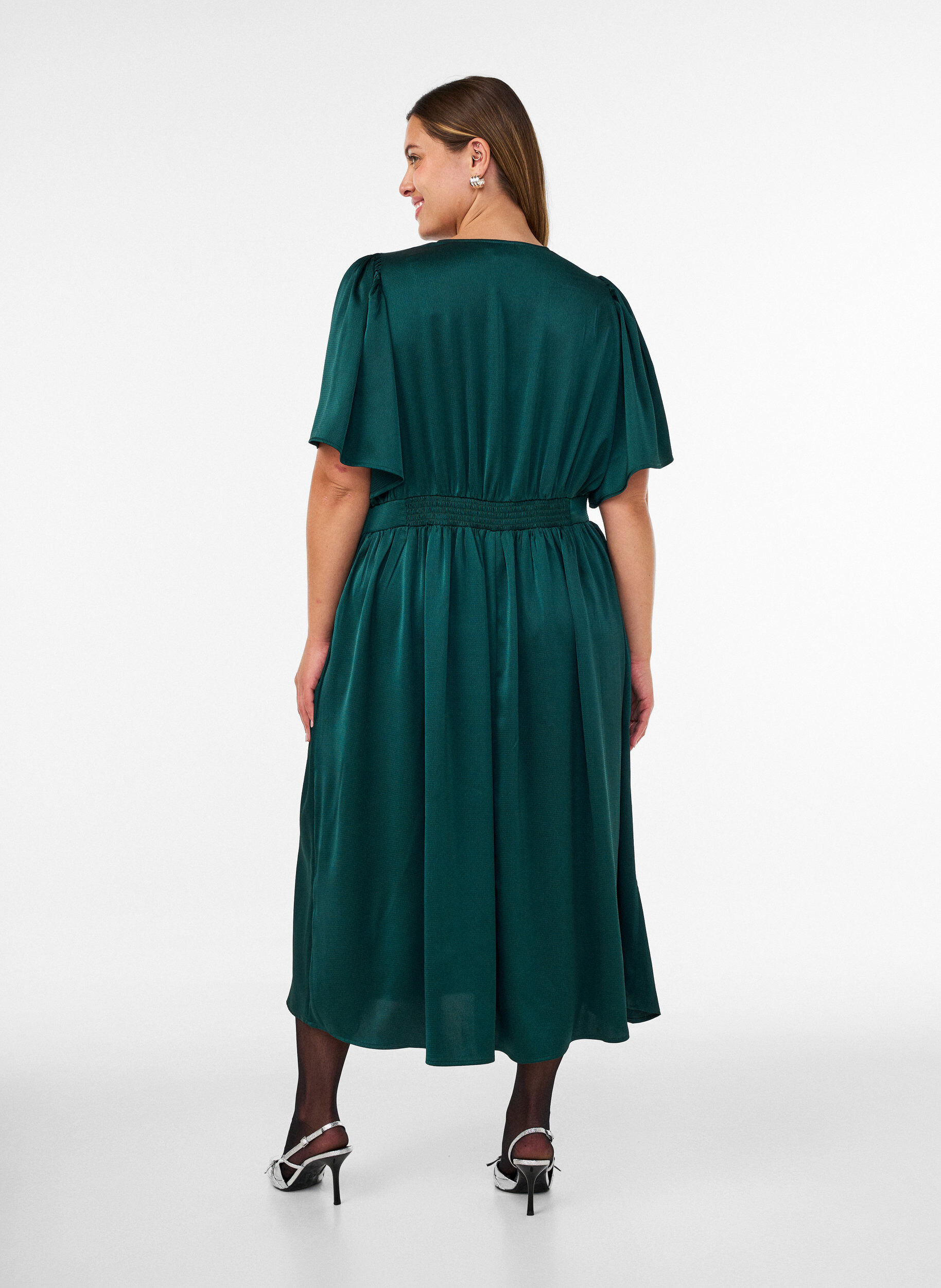 ZizzifashionEmpire party dress in midi length, Green, Model image number 1