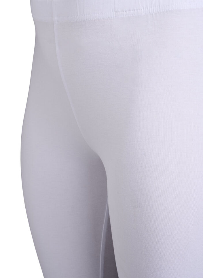 Basic leggings in viscose, White, Packshot image number 2