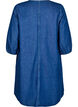Short denim dress with 3/4 sleeves, Blue, Packshot image number 1