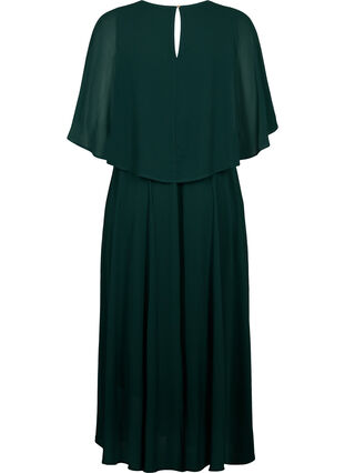 A-line maxi dress with short sleeves, Scarab, Packshot image number 1