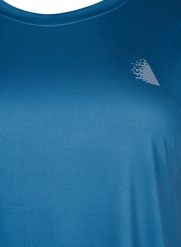 Short sleeved workout t-shirt, Blue Wing Teal, Packshot image number 2