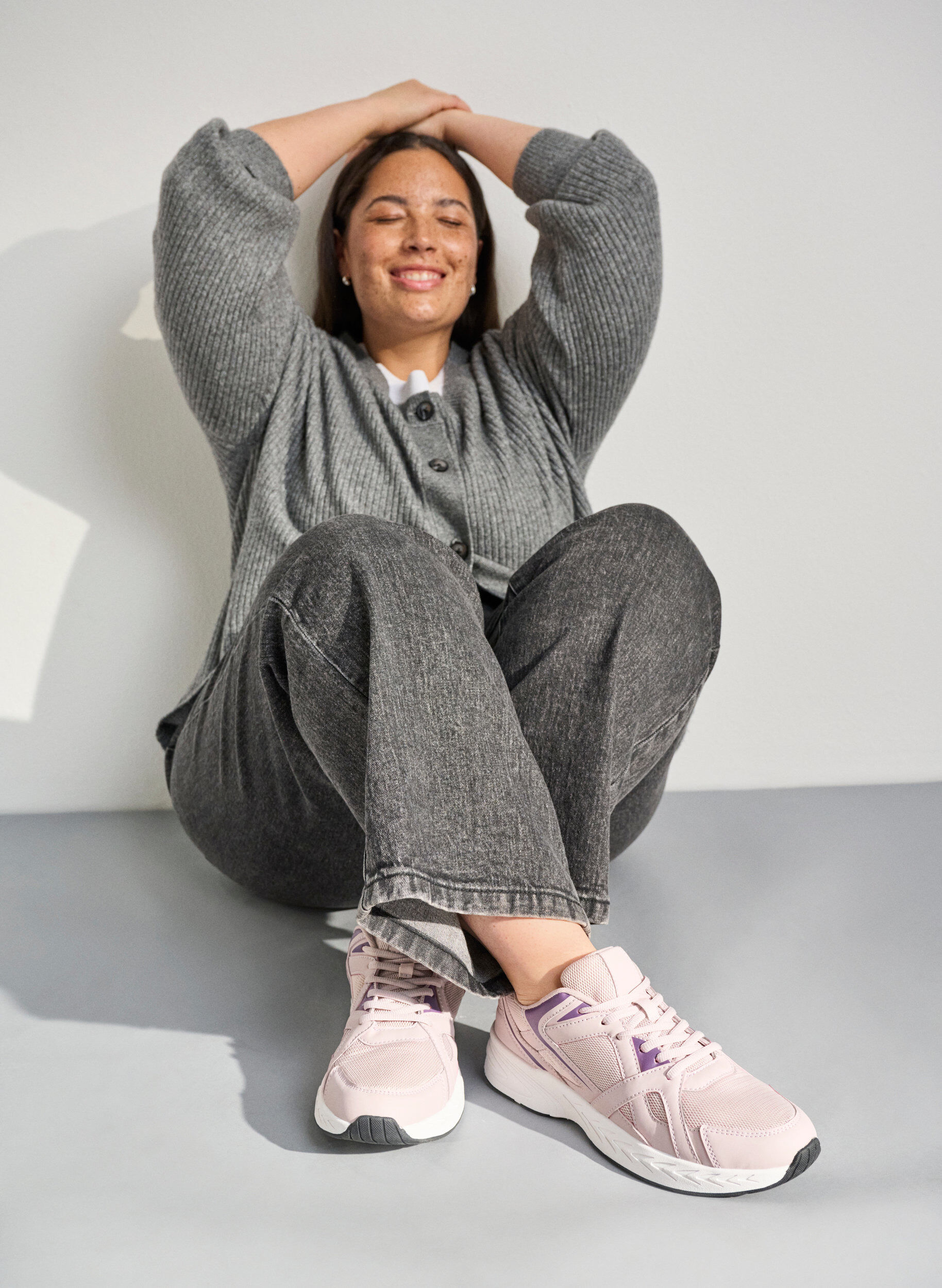 Zizzifashion Wide fit - Sporty sneakers, Rose, Image image number 0