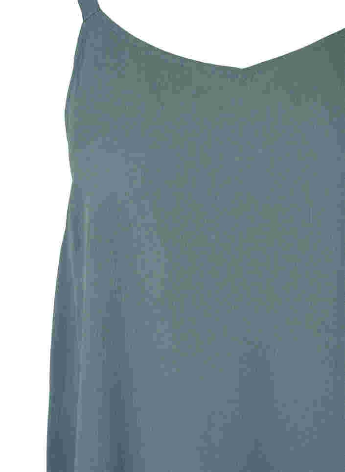 Viscose top with an A-line cut, Balsam Green, Packshot image number 2