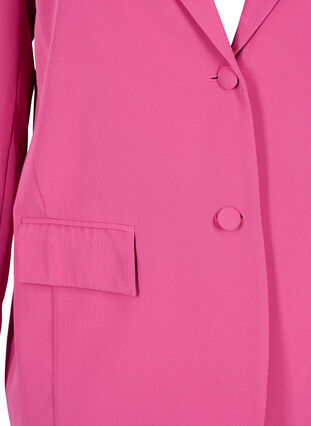 Blazer with button fastening and pockets, Fuchsia Rose, Packshot image number 2