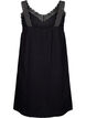 Strap dress in viscose with lace, Black, Packshot image number 1
