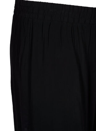 Loose-fitting shorts in viscose, Black, Packshot image number 2