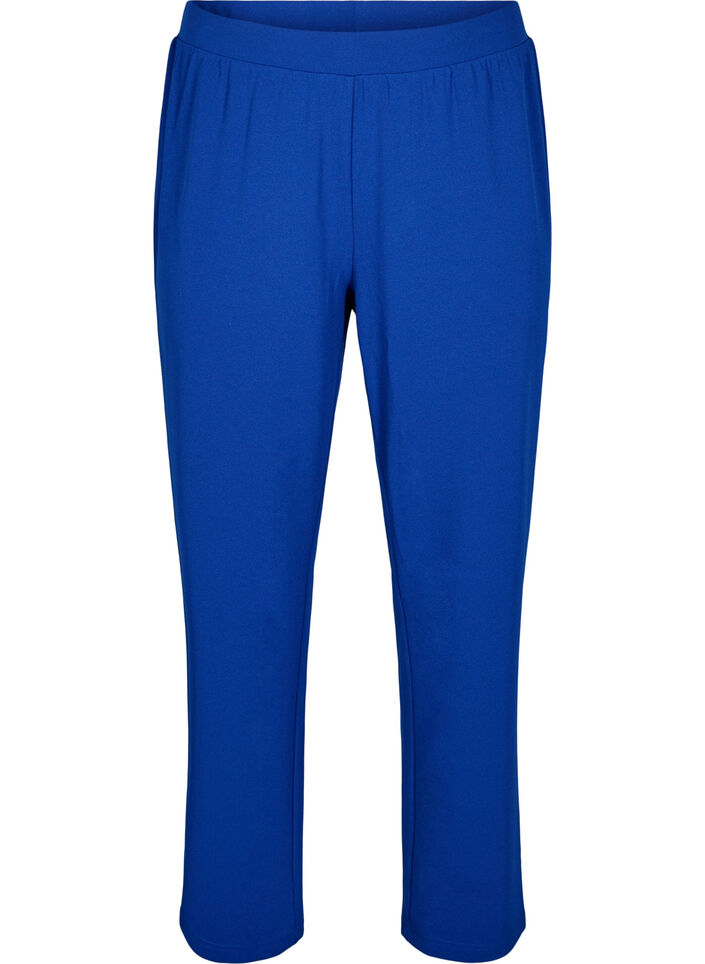Straight fit trousers, Blue, Packshot image number 0