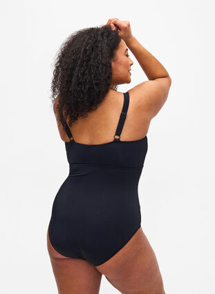Swimsuit with string details, Black, Model image number 1