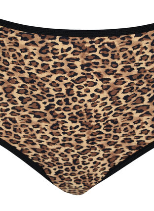 Knickers with leopard print and lace, Leopard Print, Packshot image number 2