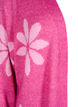 Long knitted cardigan with flowers, Raspberry Rose Comb, Packshot image number 2