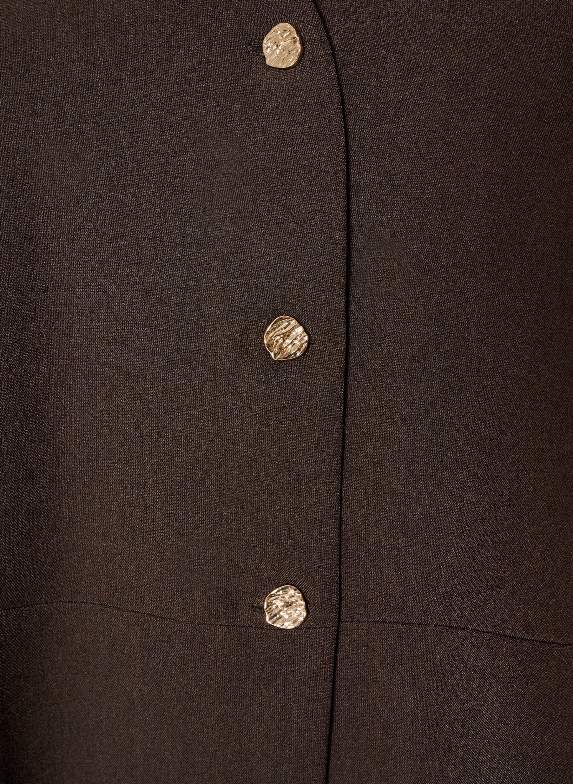 ZizzifashionPinstriped waistcoat with peplum, Brown, Packshot image number 2