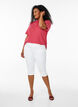 Short sleeve polo shirt with stripes, Pink, Model image number 1
